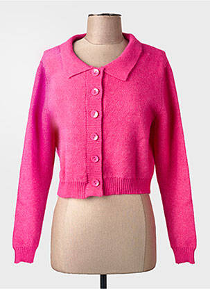 Gilet manches longues rose MOLLY BRACKEN femme