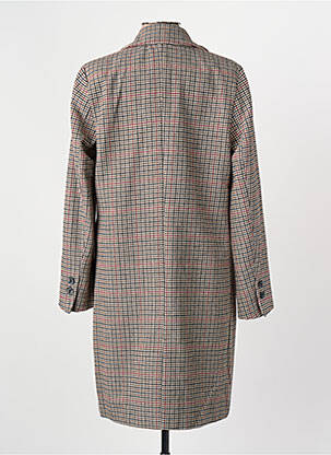 Manteau long col tailleur marron ONLY femme