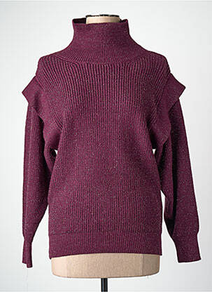 Pull col roulé violet MOLLY BRACKEN femme