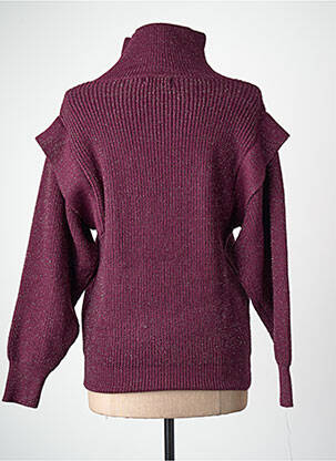 Pull col roulé violet MOLLY BRACKEN femme