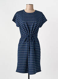 Robe courte col rond bleu ONLY femme