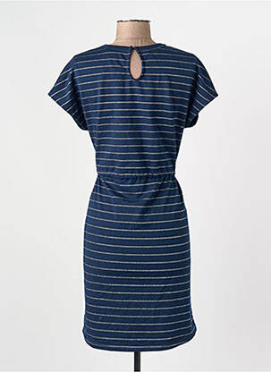Robe courte col rond bleu ONLY femme