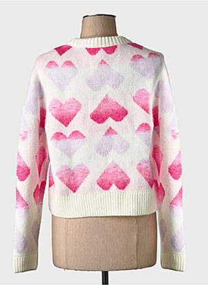 Pull coupe droite blanc ONLY femme