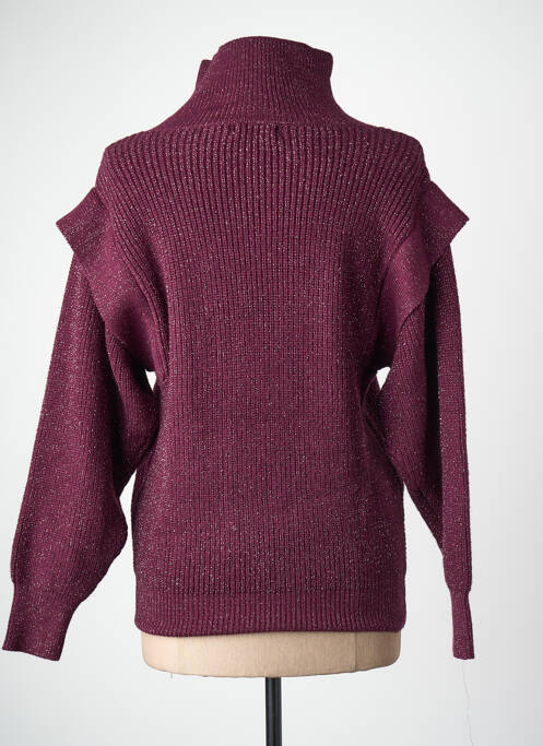 Pull col roulé violet MOLLY BRACKEN femme