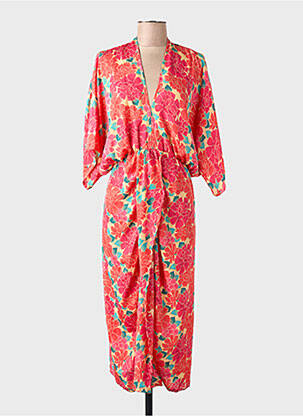 Robe mi-longue rose GOLD & SILVER femme