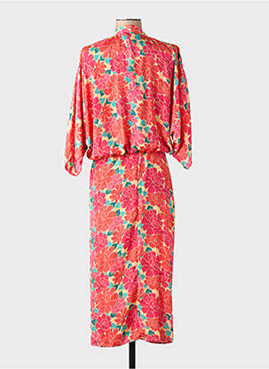 Robe mi-longue rose GOLD & SILVER femme