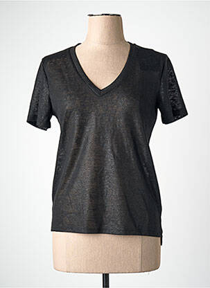 T-shirt col v noir ONLY femme
