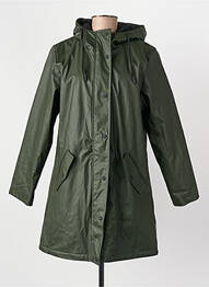 Imperméable fermeture zip séparable vert ONLY femme