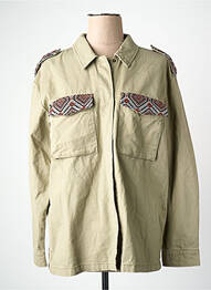 Veste en jean manches longues marron ONLY femme