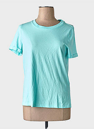 T-shirt coupe droite manches courtes bleu VERO MODA femme