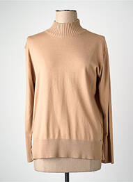 Pull col roulé marron MORE & MORE femme