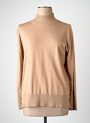 Pull col roulé marron MORE & MORE femme