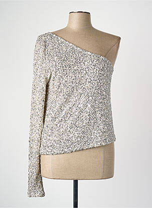 Blouse argent MANGO femme