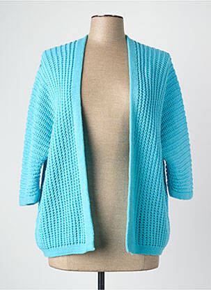 Gilet manches courtes bleu TERRA DI SIENA femme