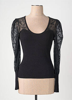 Pull noir MORGAN femme