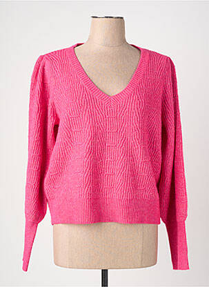 Pull col v rose VERO MODA femme