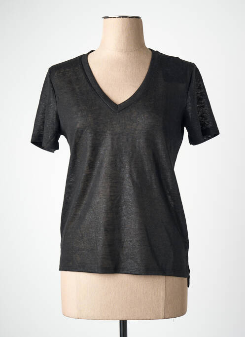 T-shirt col v noir ONLY femme