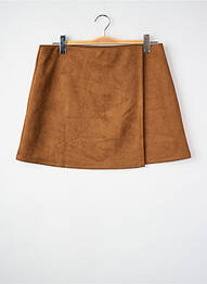 Jupe courte marron MANGO femme