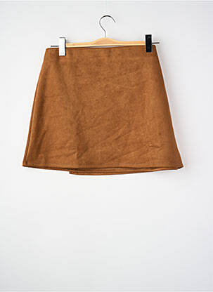 Jupe courte marron MANGO femme