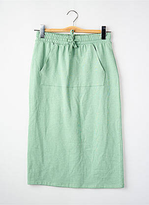 Jupe mi-longue vert MANGO femme