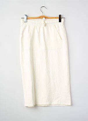 Jupe mi-longue blanc MANGO femme