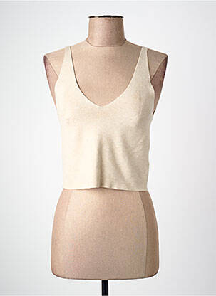 Débardeur beige ONLY femme