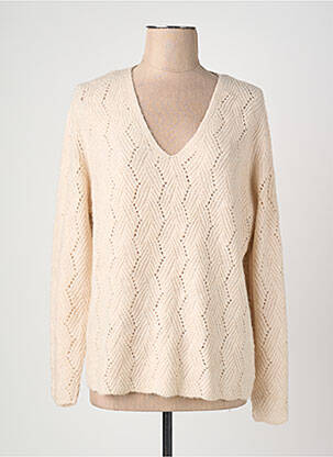 Pull manches longues manches longues beige ONLY femme