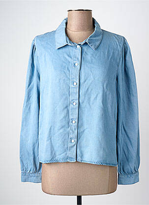 Chemisier coupe droite bleu ONLY femme