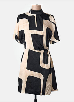 Robe courte beige MANGO femme