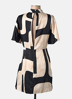 Robe courte beige MANGO femme