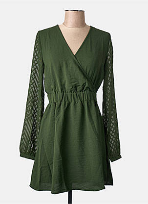Robe mi-longue vert ONLY femme