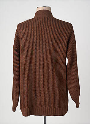 Gilet manches longues marron HAILYS femme
