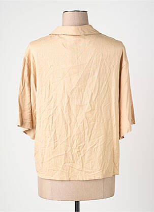 Chemisier manches courtes manches courtes beige VILA femme