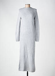 Robe longue gris MANGO femme