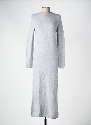 Robe longue gris MANGO femme