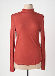 Pull col roulé orange MOLLY BRACKEN femme