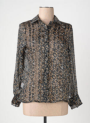 Chemisier marron BELLITA femme