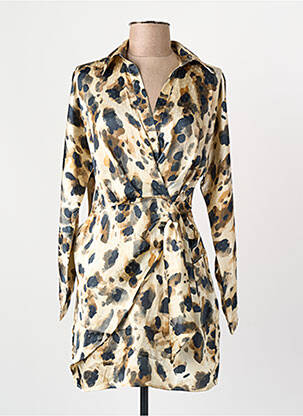 Robe courte beige MANGO femme