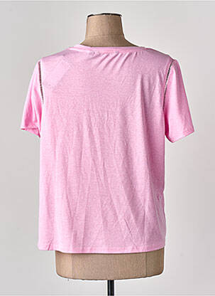 T-shirt coupe droite manches courtes rose VERO MODA femme