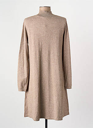 Robe pull manches longues manches longues beige VILA femme