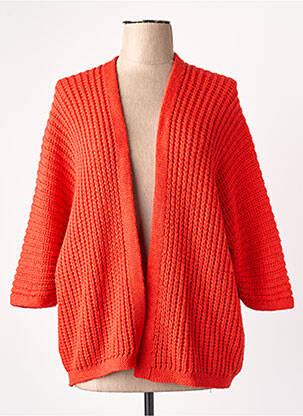 Gilet manches courtes orange TERRA DI SIENA femme