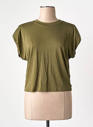 T-shirt vert MANGO femme