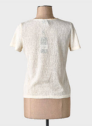 T-shirt col v manches courtes blanc VERO MODA femme