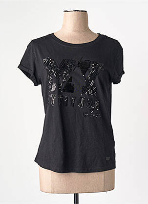 T-shirt noir STREET ONE femme