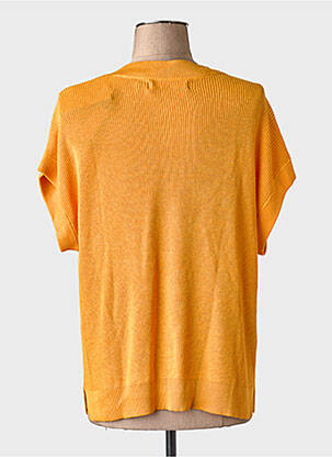 Pull col v manches courtes orange VERO MODA femme