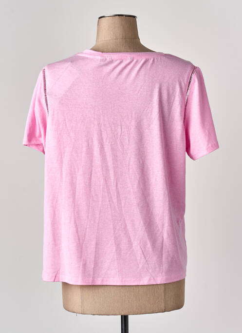 T-shirt coupe droite manches courtes rose VERO MODA femme