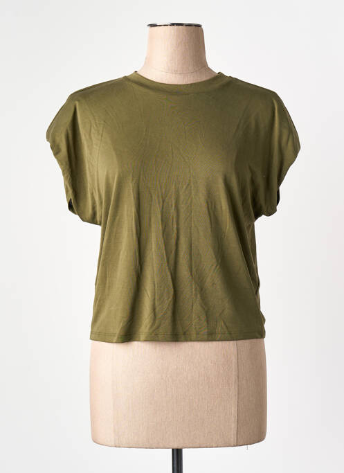 T-shirt vert MANGO femme