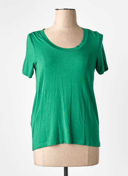 T-shirt vert MANGO femme