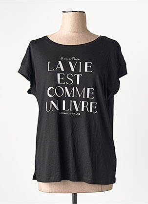 T-shirt noir STREET ONE femme