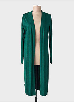 Gilet manches longues vert MANGO femme